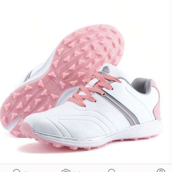 THESTRON Waterproof, Spikeless Outdoor Golf Sport Sneakers, size 35/5, NWT - Picture 2 of 10